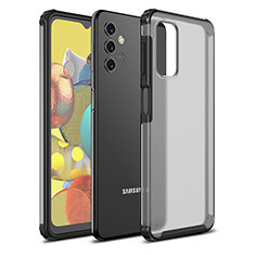 Silicone Transparent Frame Case Cover WL1 for Samsung Galaxy M32 5G Black
