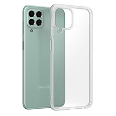 Silicone Transparent Frame Case Cover WL1 for Samsung Galaxy M33 5G Clear