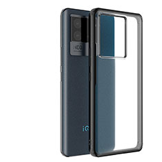 Silicone Transparent Frame Case Cover WL1 for Vivo iQOO Neo6 SE 5G Black