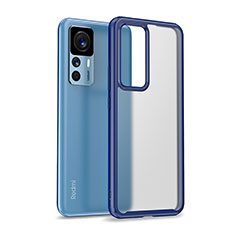 Silicone Transparent Frame Case Cover WL1 for Xiaomi Mi 12T 5G Blue
