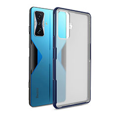 Silicone Transparent Frame Case Cover WL1 for Xiaomi Poco F4 GT 5G Blue