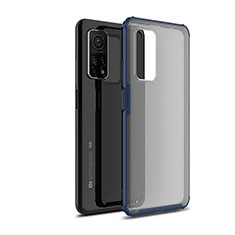 Silicone Transparent Frame Case Cover WL1 for Xiaomi Redmi K30S 5G Blue