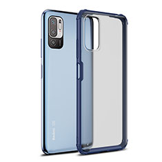 Silicone Transparent Frame Case Cover WL1 for Xiaomi Redmi Note 11 SE 5G Blue