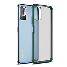 Silicone Transparent Frame Case Cover WL1 for Xiaomi Redmi Note 11 SE 5G Green