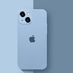 Silicone Transparent Frame Case Cover WT1 for Apple iPhone 15 Blue