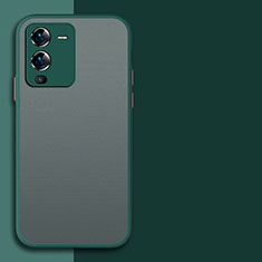 Silicone Transparent Frame Case Cover Z01 for Vivo V25 Pro 5G Midnight Green