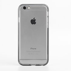 Silicone Transparent Frame Case for Apple iPhone 6 Gray
