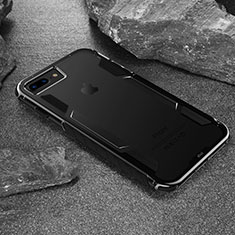 Silicone Transparent Frame Case for Apple iPhone 8 Black