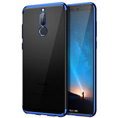 Silicone Transparent Matte Finish Frame Case for Huawei Nova 2i Blue