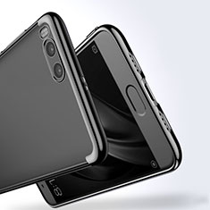 Silicone Transparent Matte Finish Frame Case for Xiaomi Mi 6 Black