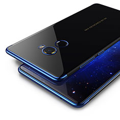 Silicone Transparent Matte Finish Frame Case for Xiaomi Mi Mix Evo Blue