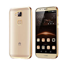 Silicone Transparent Matte Finish Frame Cover for Huawei G8 Gold