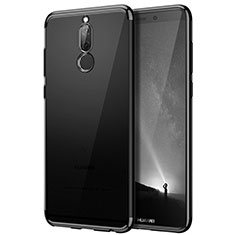 Silicone Transparent Matte Finish Frame Cover for Huawei Maimang 6 Black