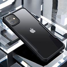 Silicone Transparent Mirror Frame Case Cover for Apple iPhone 11 Black