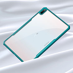 Silicone Transparent Mirror Frame Case Cover for Huawei MatePad 5G 10.4 Cyan