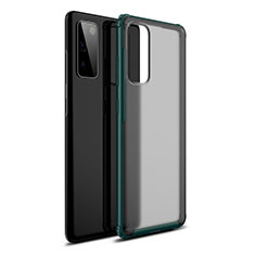 Silicone Transparent Mirror Frame Case Cover for Samsung Galaxy S20 Lite 5G Green