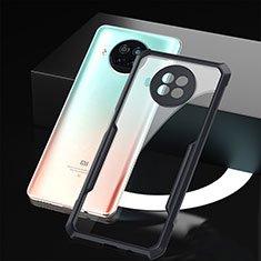 Silicone Transparent Mirror Frame Case Cover for Xiaomi Mi 10T Lite 5G Black