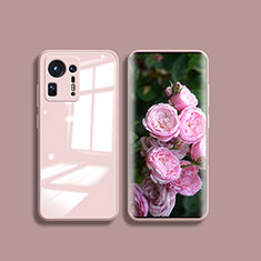 Silicone Transparent Mirror Frame Case Cover for Xiaomi Mi Mix 4 5G Rose Gold