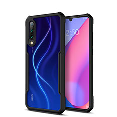 Silicone Transparent Mirror Frame Case Cover H01 for Xiaomi Mi A3 Black