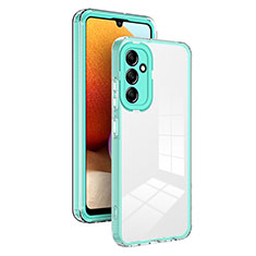 Silicone Transparent Mirror Frame Case Cover H01P for Samsung Galaxy A25 5G Green