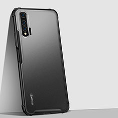 Silicone Transparent Mirror Frame Case Cover H02 for Huawei Nova 6 5G Black