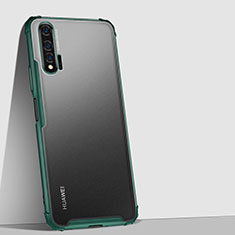 Silicone Transparent Mirror Frame Case Cover H02 for Huawei Nova 6 5G Green
