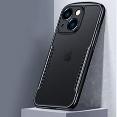 Silicone Transparent Mirror Frame Case Cover M01 for Apple iPhone 13 Mini Black