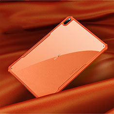 Silicone Transparent Mirror Frame Case Cover M01 for Huawei MatePad Pro 5G 10.8 Orange
