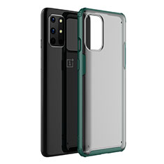 Silicone Transparent Mirror Frame Case Cover M01 for OnePlus 8T 5G Green