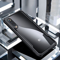 Silicone Transparent Mirror Frame Case Cover M02 for Xiaomi Mi A3 Lite Black