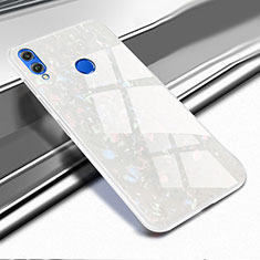 Silicone Transparent Mirror Frame Case Cover M03 for Huawei Honor 8X White