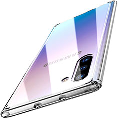 Silicone Transparent Mirror Frame Case Cover M03 for Samsung Galaxy Note 10 Clear