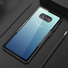 Silicone Transparent Mirror Frame Case Cover M03 for Samsung Galaxy S10e Black