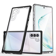 Silicone Transparent Mirror Frame Case Cover MQ1 for Samsung Galaxy Note 10 5G Black