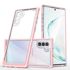 Silicone Transparent Mirror Frame Case Cover MQ1 for Samsung Galaxy Note 10 5G Rose Gold