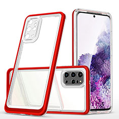 Silicone Transparent Mirror Frame Case Cover MQ1 for Samsung Galaxy S20 Plus 5G Red