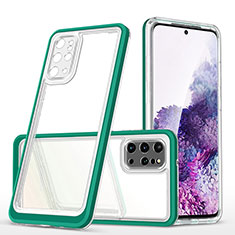 Silicone Transparent Mirror Frame Case Cover MQ1 for Samsung Galaxy S20 Plus Green