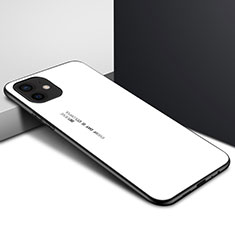Silicone Transparent Mirror Frame Case Cover N01 for Apple iPhone 12 Mini White