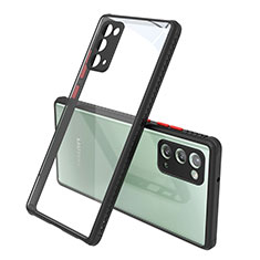 Silicone Transparent Mirror Frame Case Cover N02 for Samsung Galaxy Note 20 5G Black