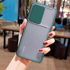 Silicone Transparent Mirror Frame Case Cover N05 for Huawei P40 Pro Midnight Green