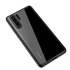 Silicone Transparent Mirror Frame Case Cover Z01 for Huawei P30 Pro New Edition Black