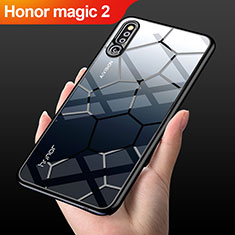 Silicone Transparent Mirror M03 Frame Case Cover for Huawei Honor Magic 2 Black