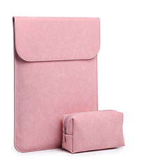 Sleeve Velvet Bag Case Pocket for Apple MacBook Pro 15 inch Pink