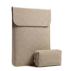 Sleeve Velvet Bag Case Pocket L02 for Huawei Honor MagicBook 15 Brown