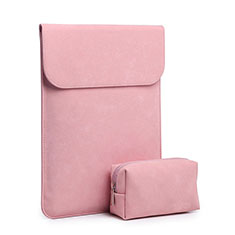 Sleeve Velvet Bag Case Pocket S02 for Huawei Matebook X Pro (2020) 13.9 Pink