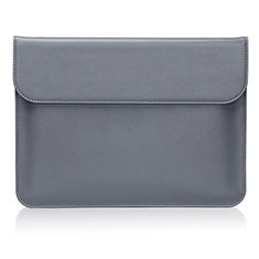 Sleeve Velvet Bag Leather Case Pocket for Huawei Matebook 13 (2020) Gray