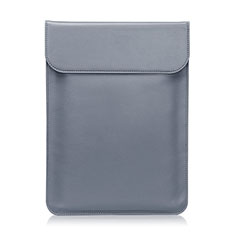 Sleeve Velvet Bag Leather Case Pocket for Samsung Galaxy Book S 13.3 SM-W767 Gray