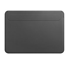 Sleeve Velvet Bag Leather Case Pocket L01 for Apple MacBook 12 inch Black