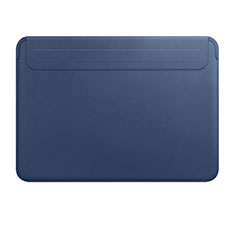 Sleeve Velvet Bag Leather Case Pocket L01 for Apple MacBook Pro 13 inch Blue