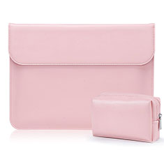 Sleeve Velvet Bag Leather Case Pocket L01 for Samsung Galaxy Book Flex 13.3 NP930QCG Pink